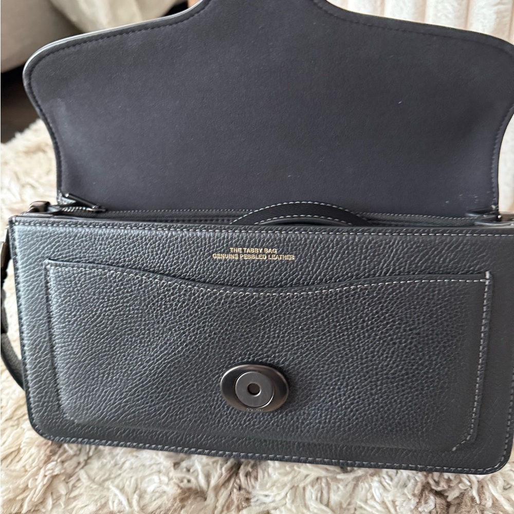 Coach Black Leather Shoulder Bag- Tabby 26 - Picture 8 of 10